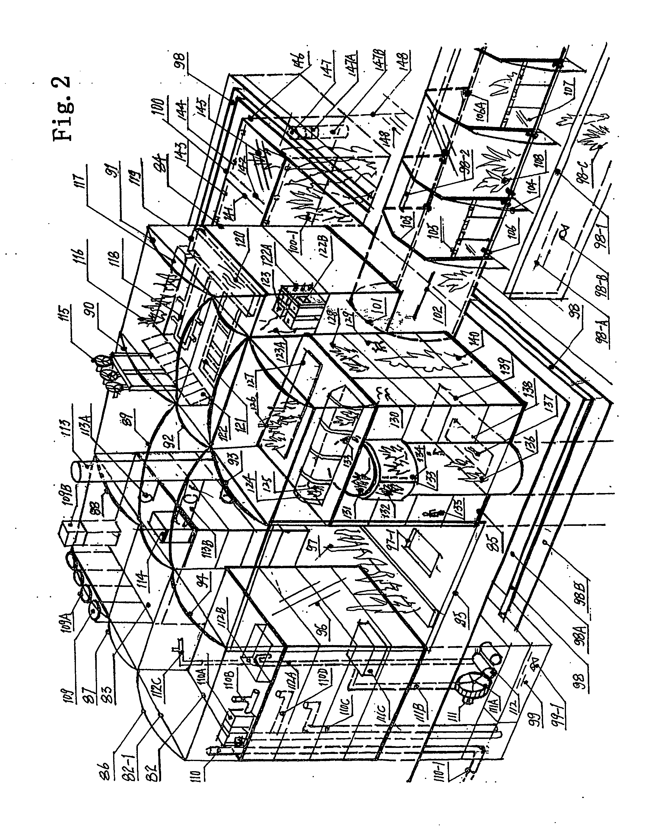 Multifunctional tridimensional combined green building