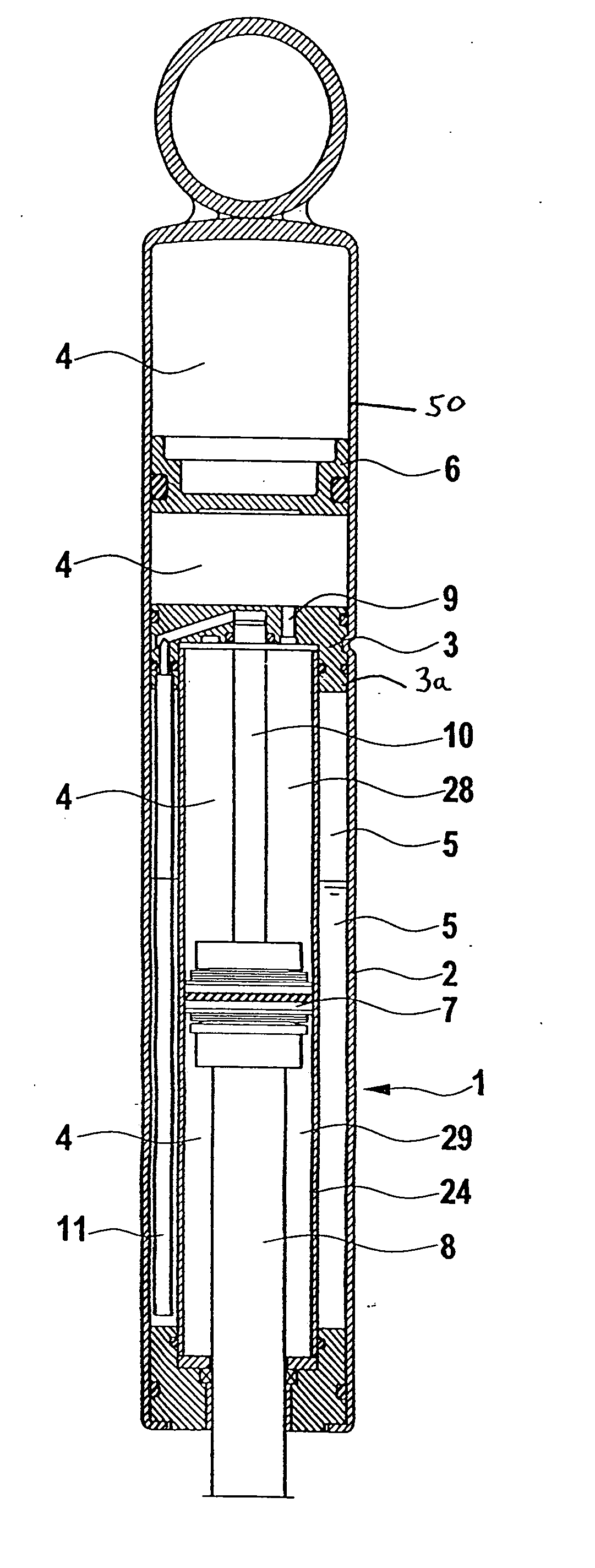 Self-pumping hydropneumatic suspension strut