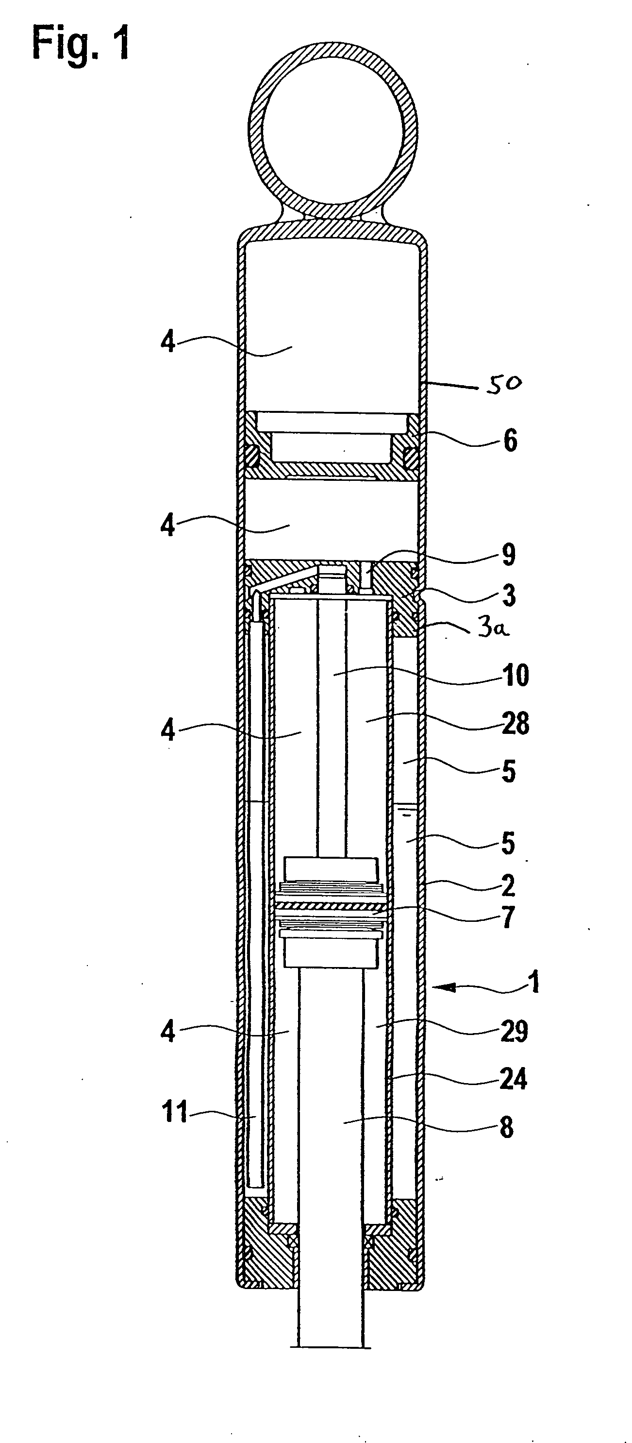 Self-pumping hydropneumatic suspension strut