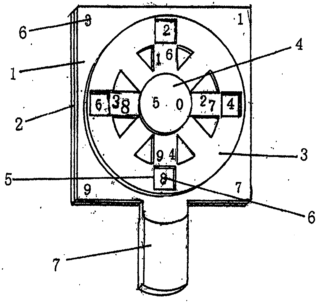 Teaching tool used together with multiplication table