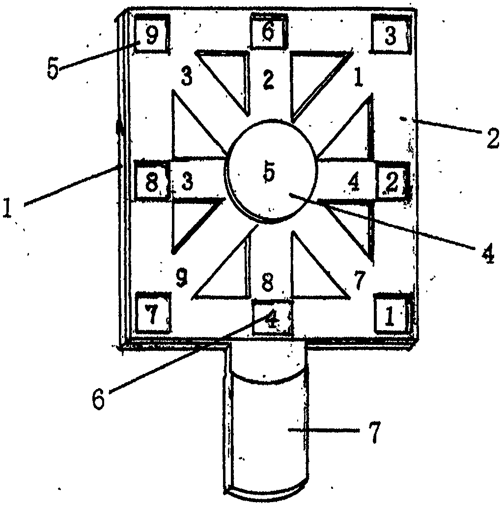 Teaching tool used together with multiplication table