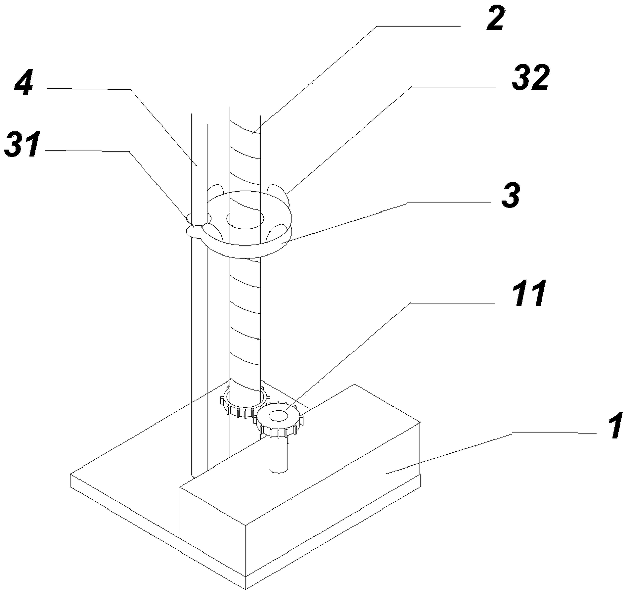 Loading and hanging device applied to electric iron tower shared equipment