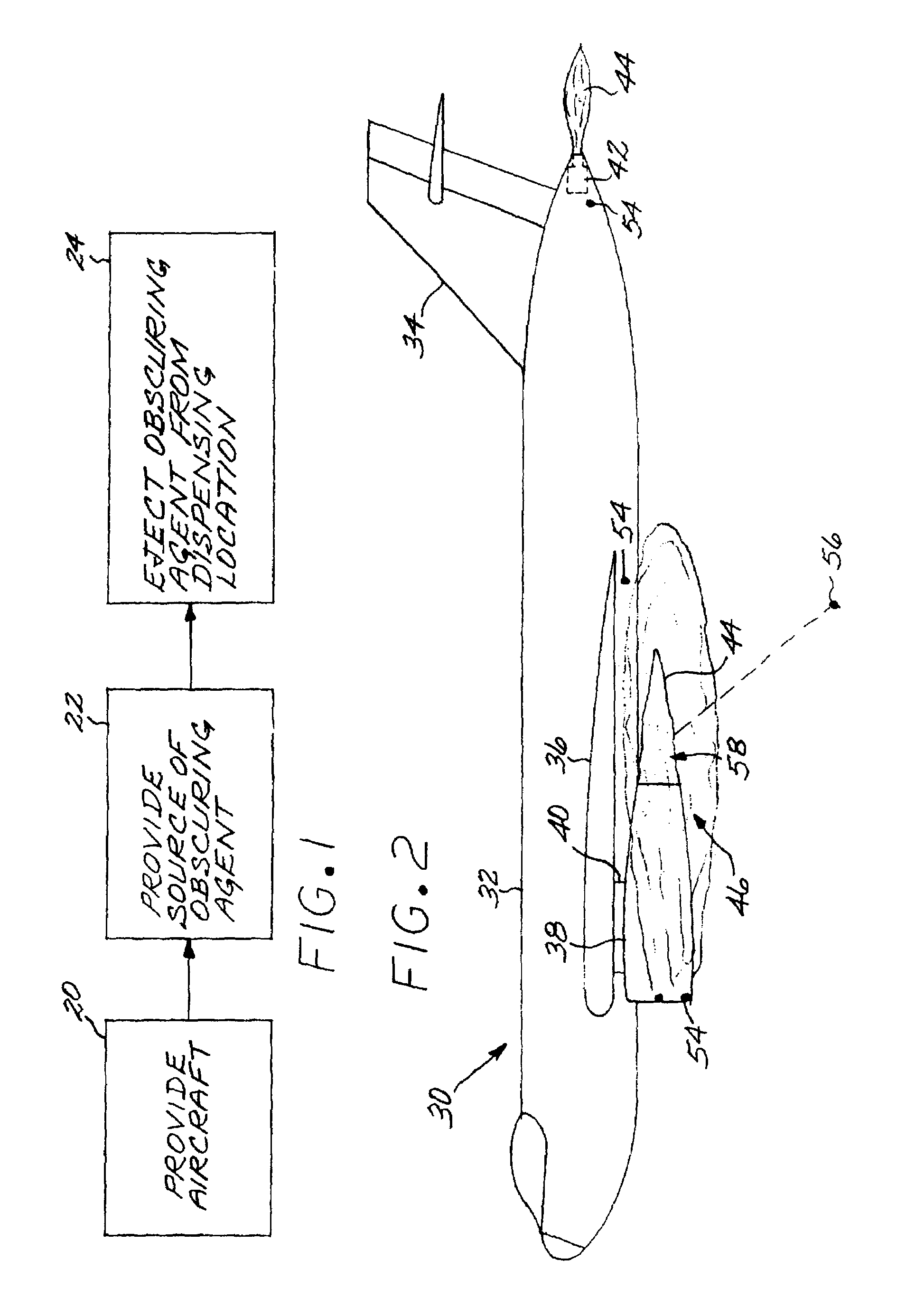Obscuration method for reducing the infrared signature of an object