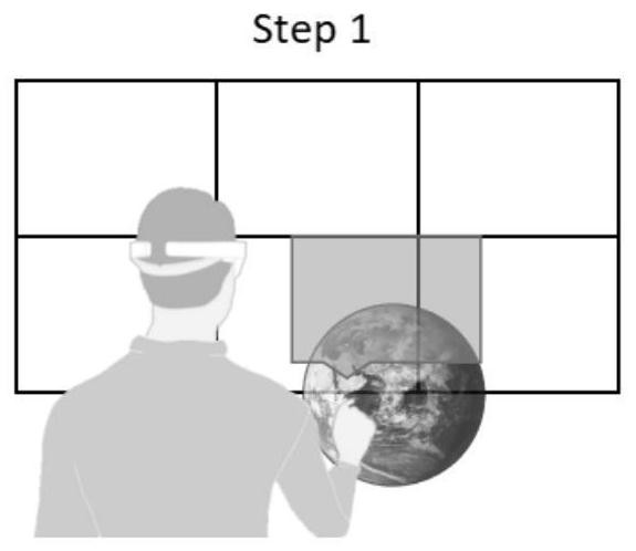 A method and system for data interaction between large screen and augmented reality glasses