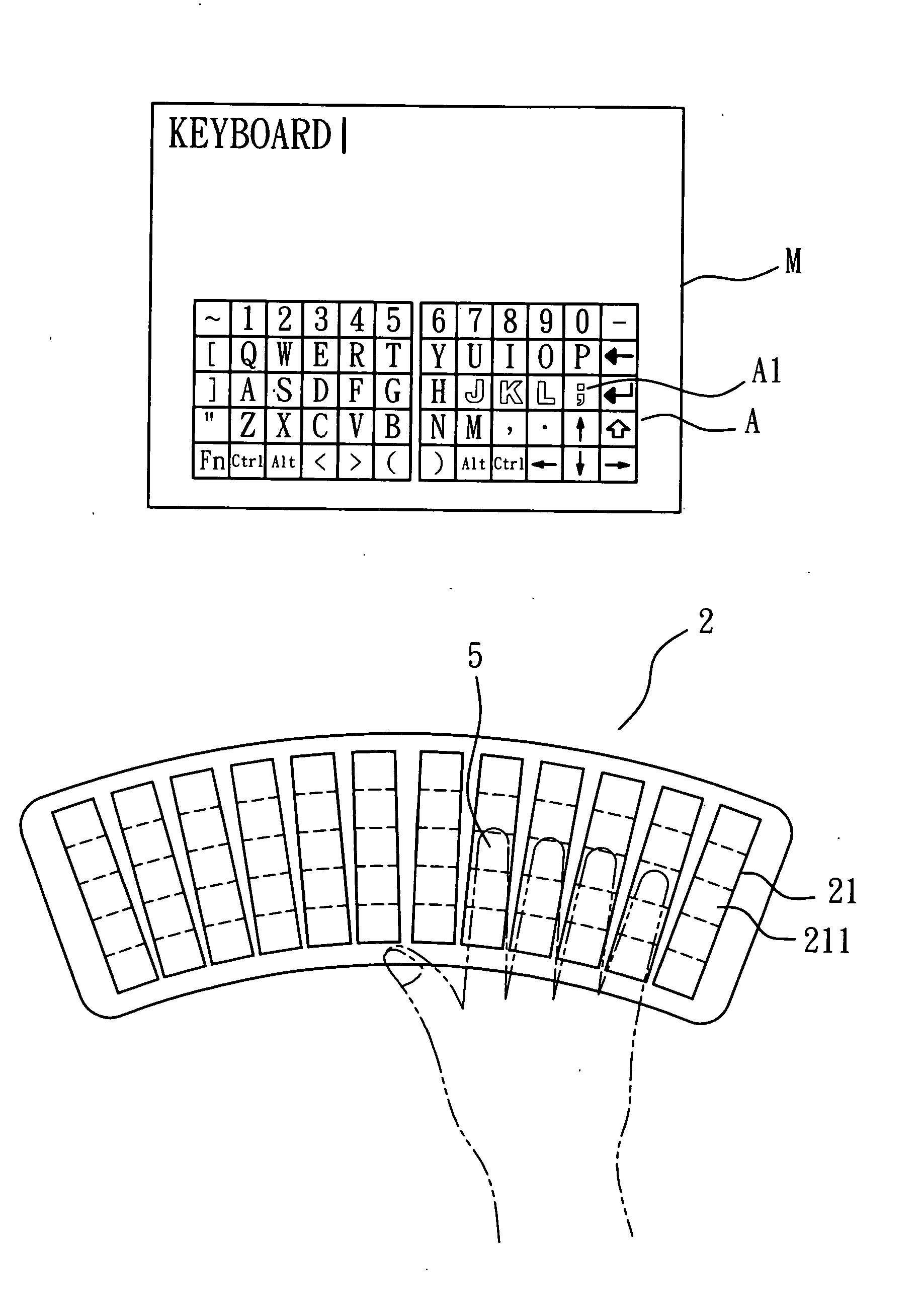 Miniaturized keyboard