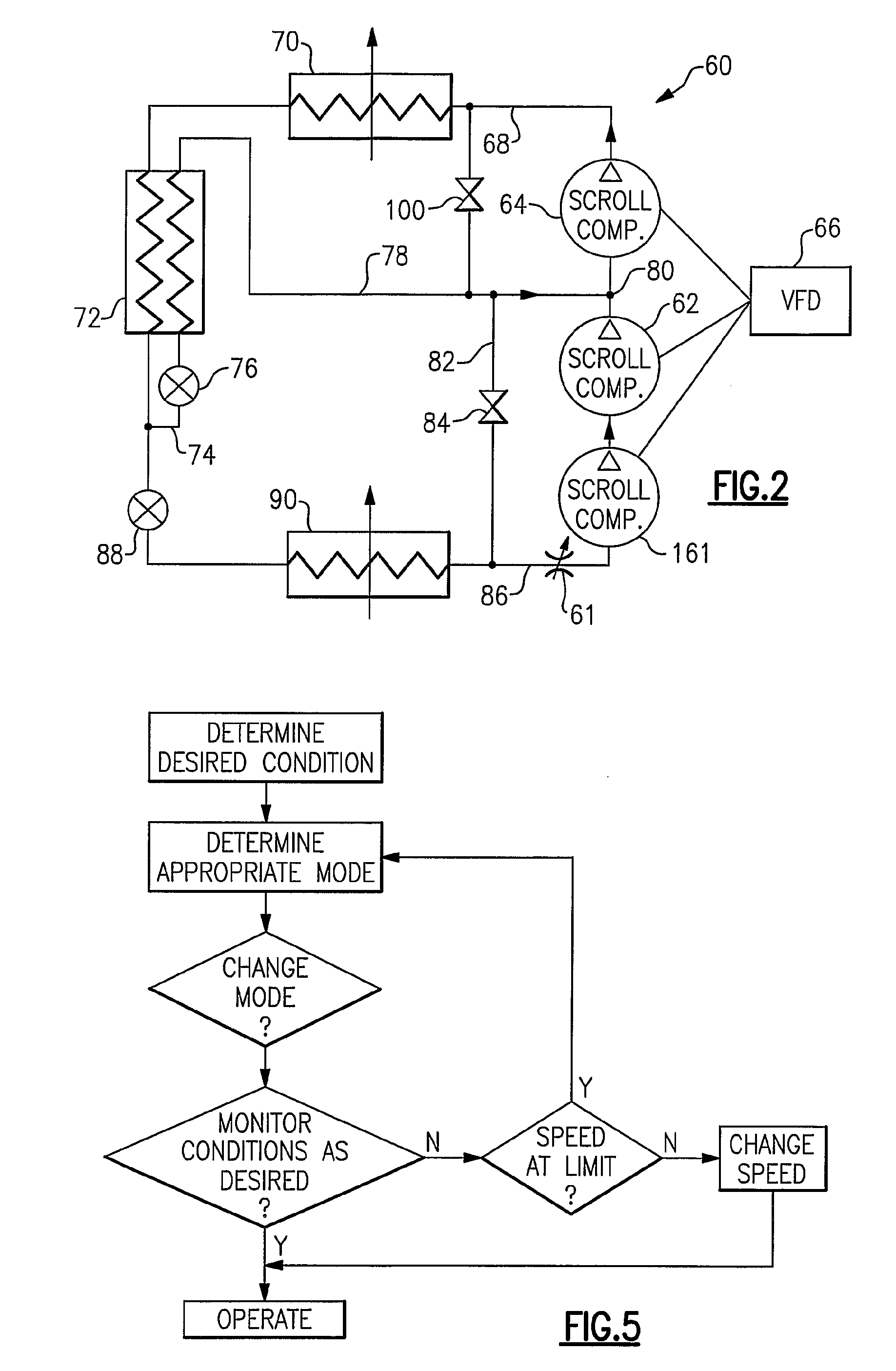 Refrigerant System With Variable Speed Scroll Compressor and Economizer Circuit
