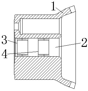 Cylinder block with replaceable needle roller bearings