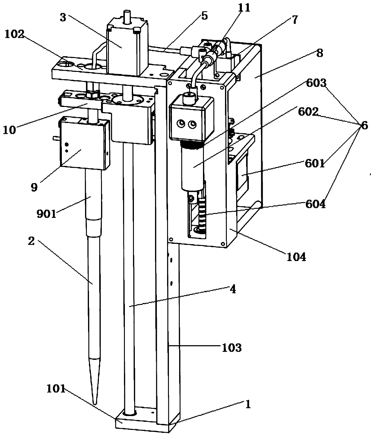 Pipetting device capable of self-checking air tightness and accurately extracting and pipetting method thereof