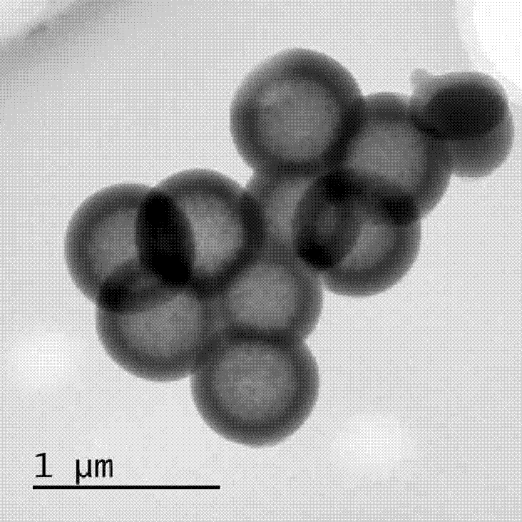 Preparation method for hollow titanium dioxide/polyacrylate composite film with insulation performance