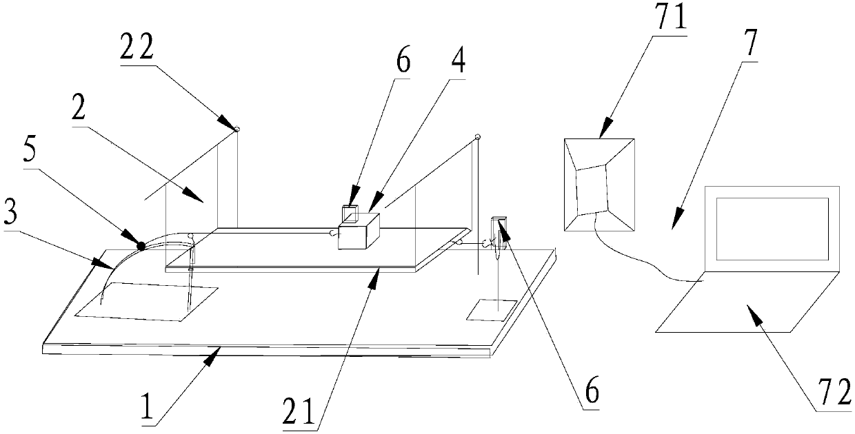 Experiment demonstration device for measuring relation between friction force and tensile force