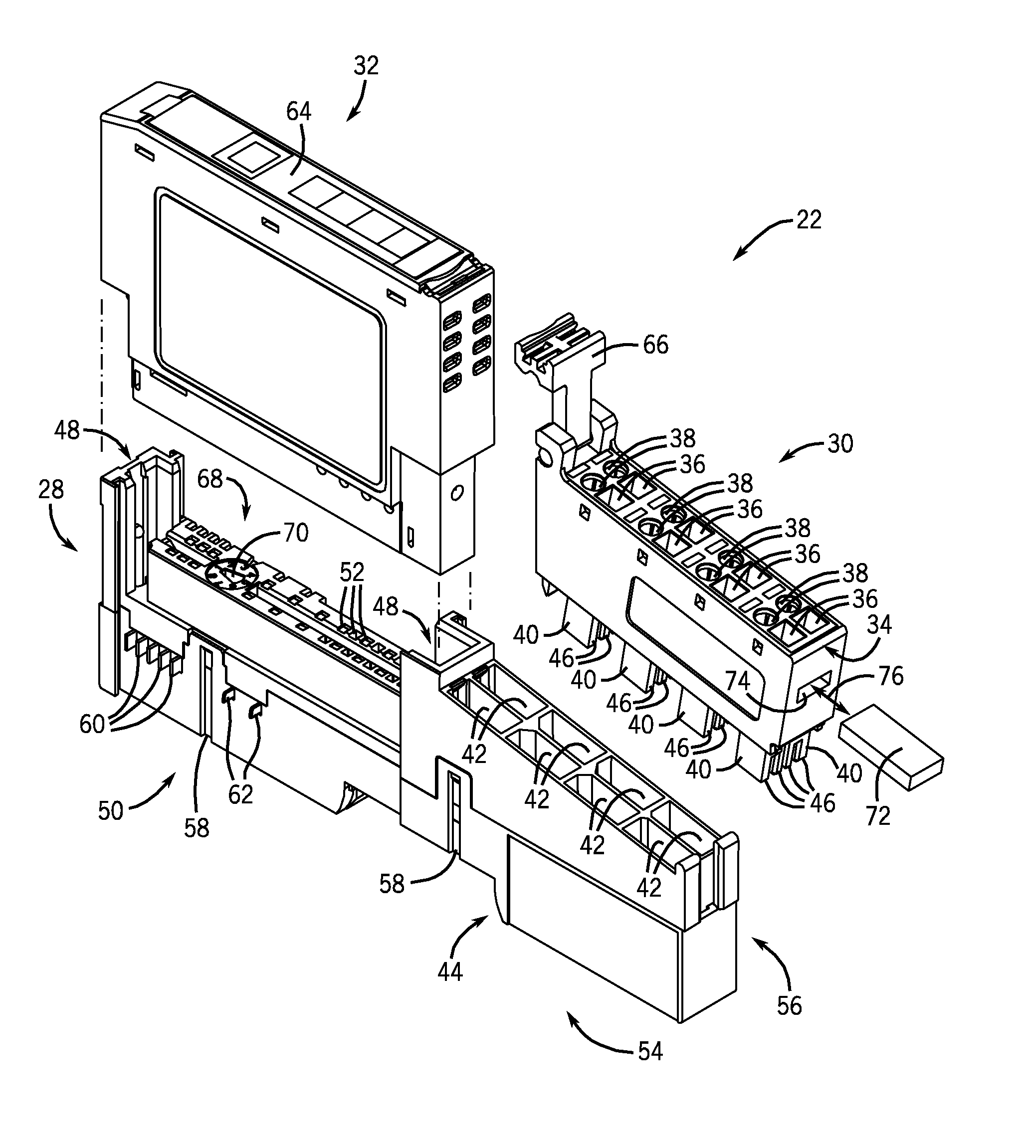 Automation Control System Components with Electronic Keying Features