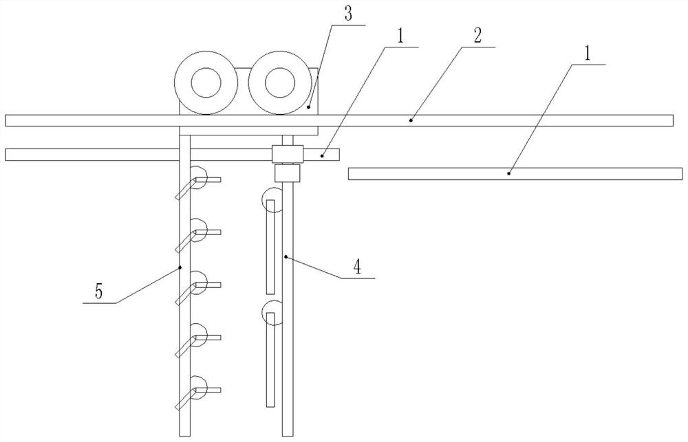 Automobile metal safety frame shot blasting frame