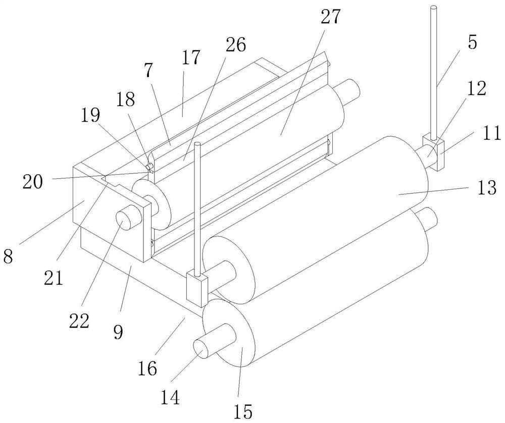 Paper-adjustable environment-friendly intermittent full-rotation trademark printing machine