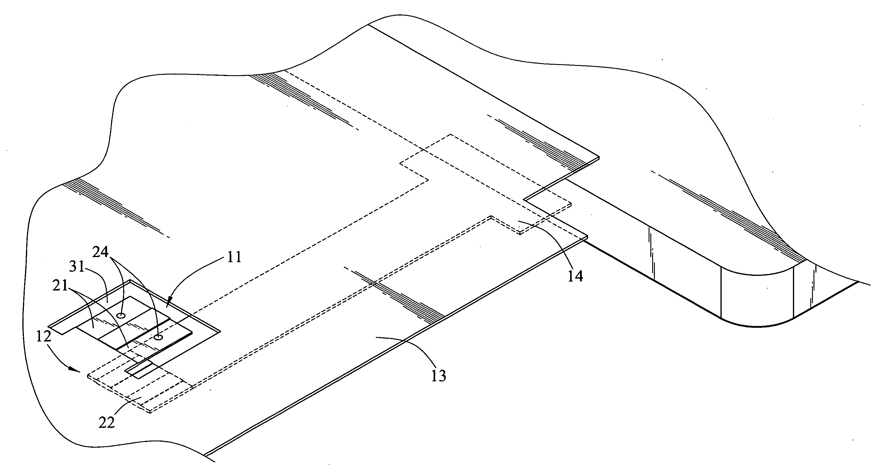 Connecting structure of printed circuit board of liquid crystal display module