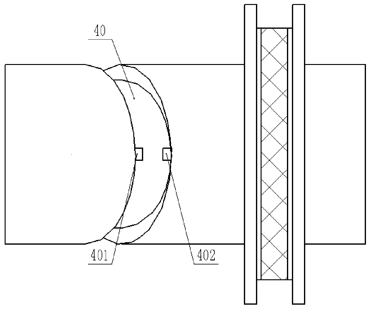 High-voltage cable graphite layer brushing device