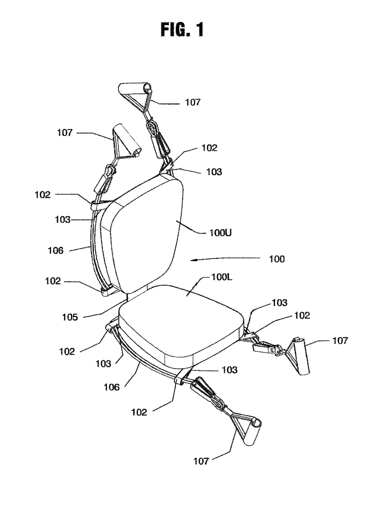 Portable exercise device for resistance exercises