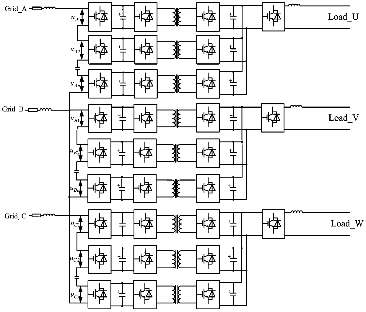 A Cascaded Power Electronic Transformer and Its Unbalance Compensation Control Method