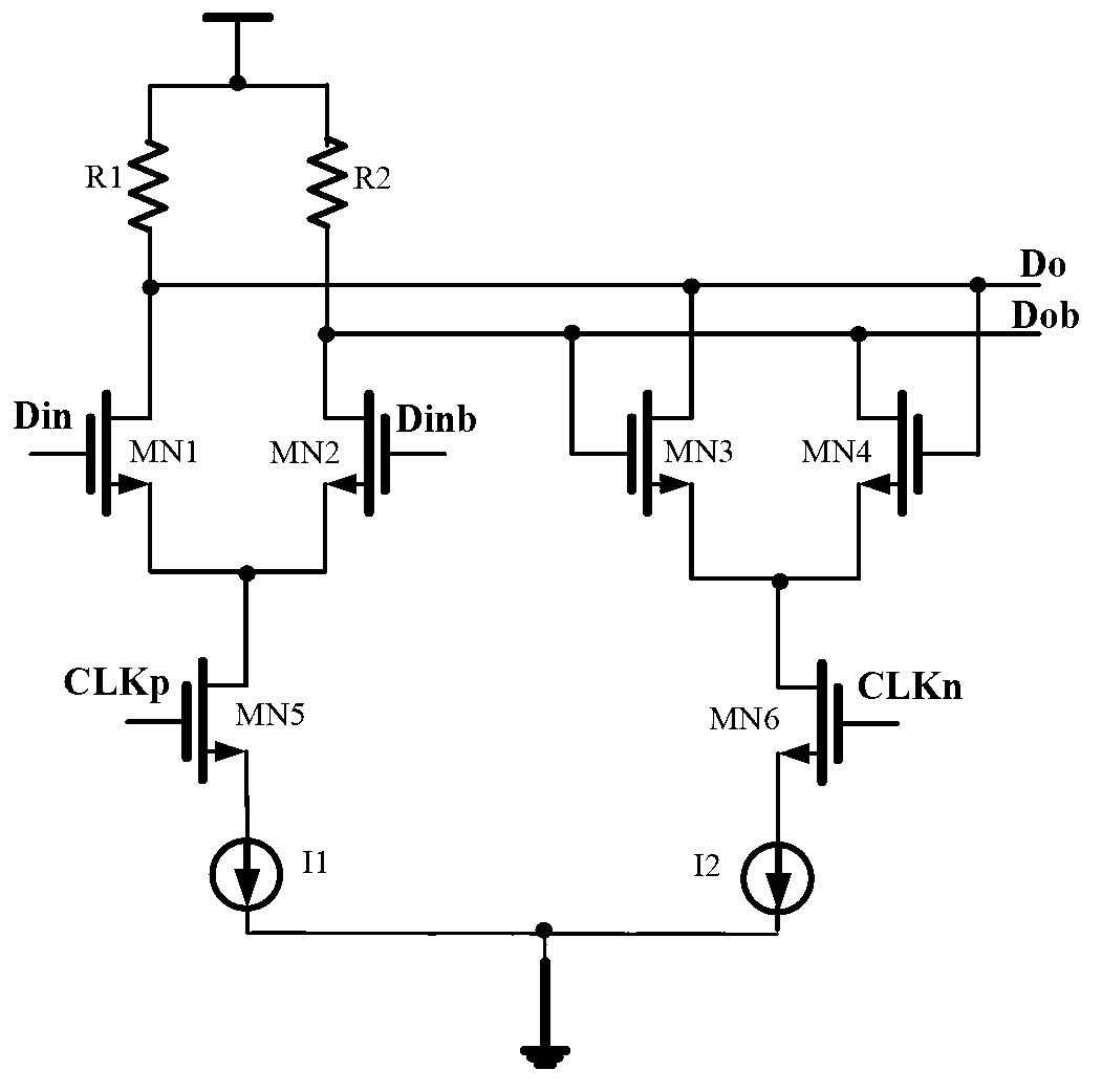 Phase detector based on CML (Current Mode Logic)