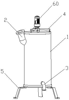 Rapid heating and heat preservation device for soybean phospholipid oil