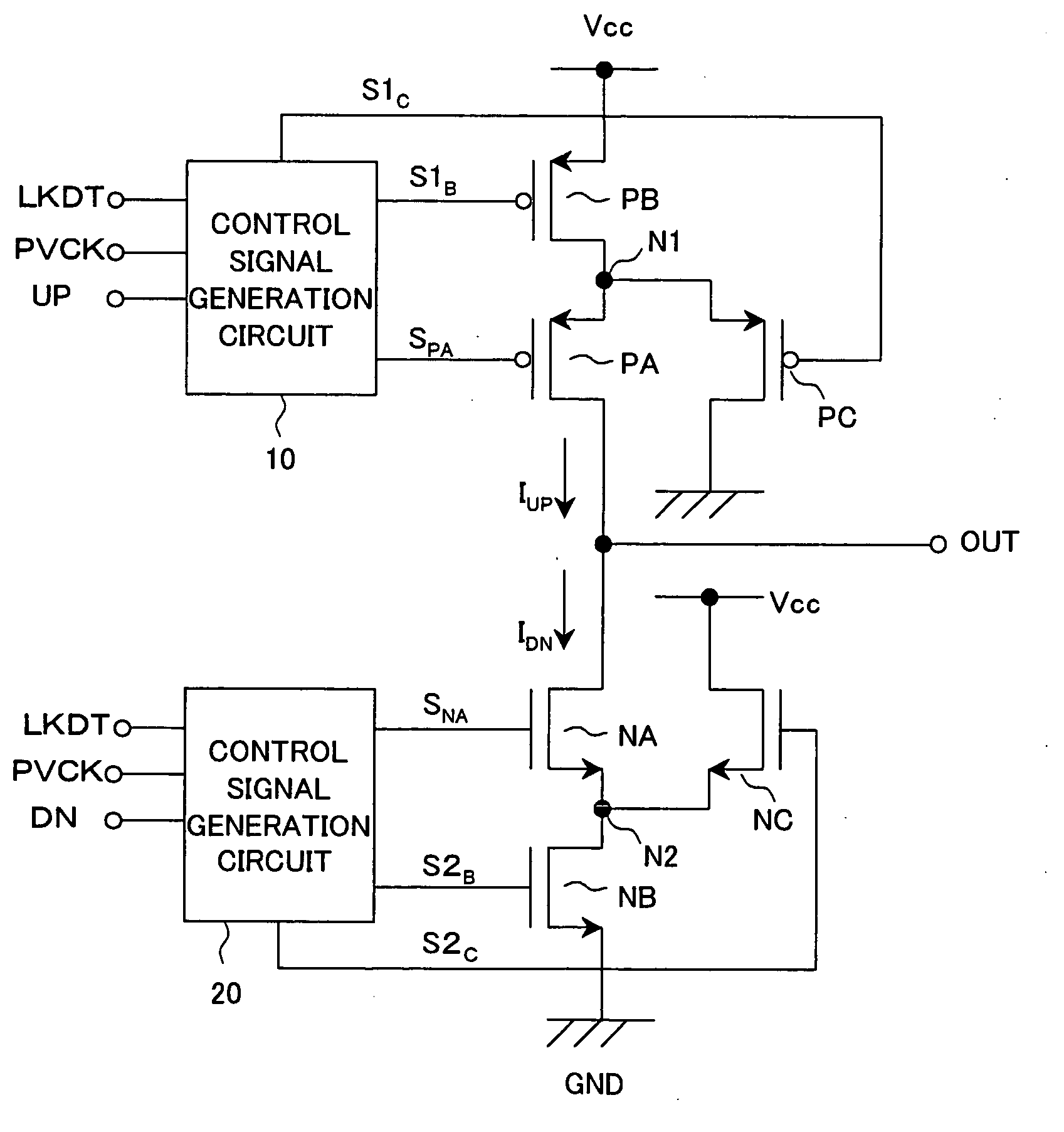 Charge pump circuit and PLL circuit using same