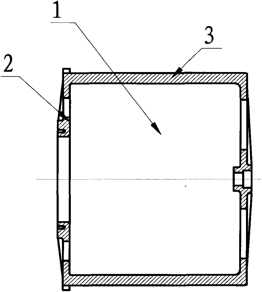 Device and method for spinning cylindrical titanium alloy part