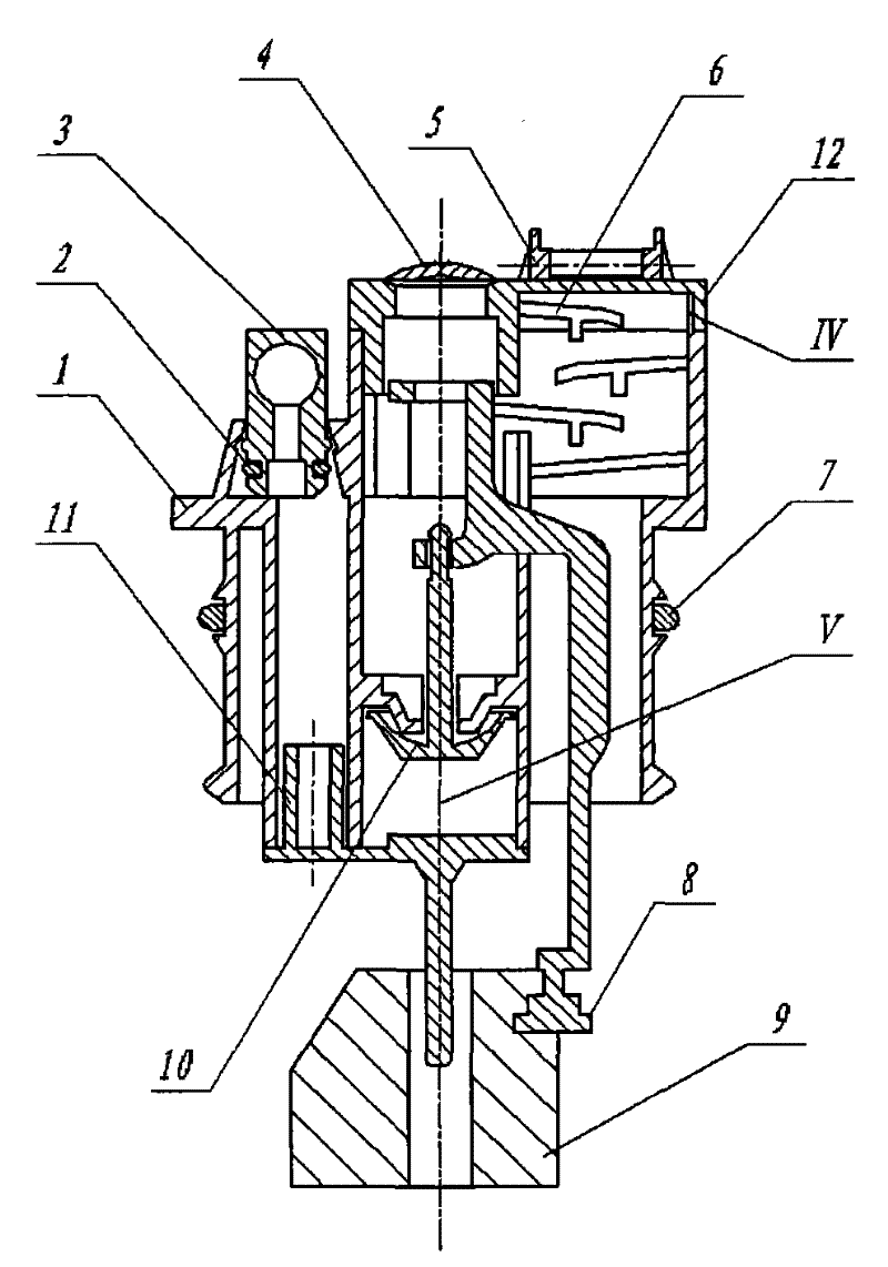 Multifunctional liquid injection cap of lead acid storage battery for traction