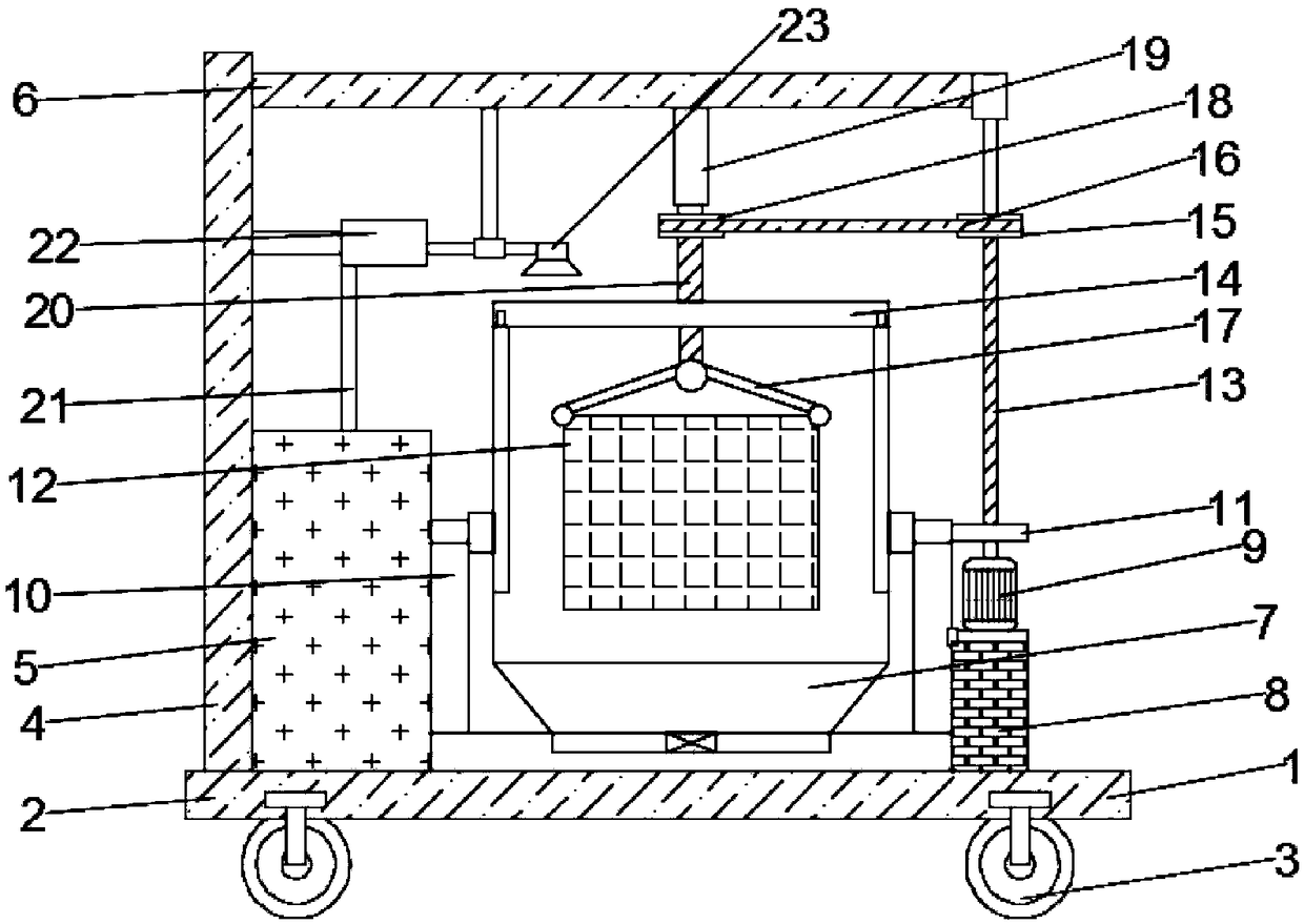 Roller type efficient sterilization clothes washing vehicle