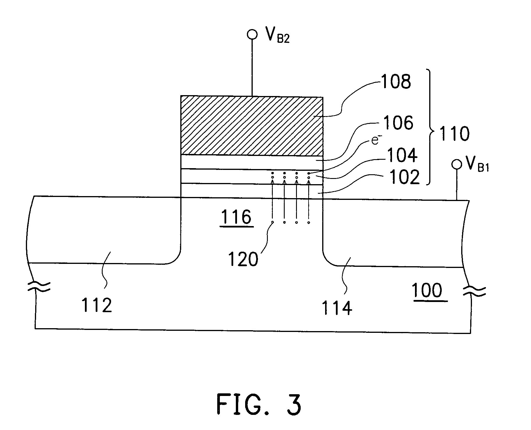 Method for programming and erasing non-volatile memory with nitride tunneling layer