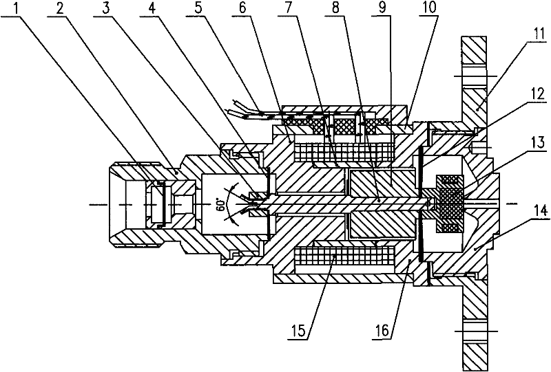 Monopropellant thruster electromagnetic valve