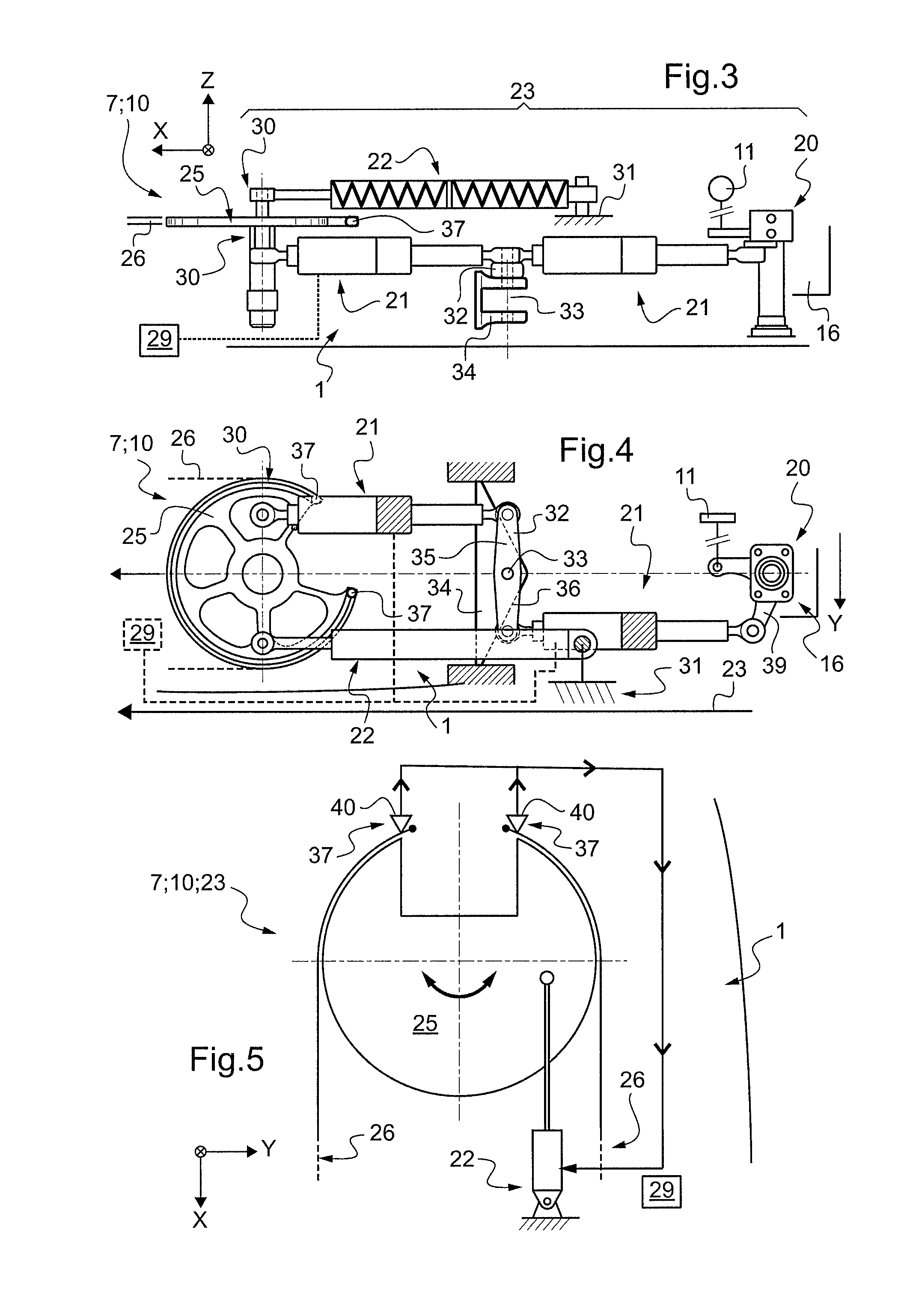 Emergency piloting by means of a series actuator for a manual flight control system in an aircraft