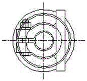 A connection structure between a low-voltage terminal head and a conductive rod of an oil-immersed transformer