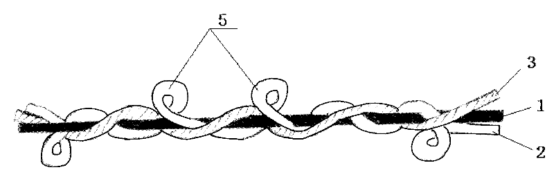 Elastic napping yarn and production method thereof