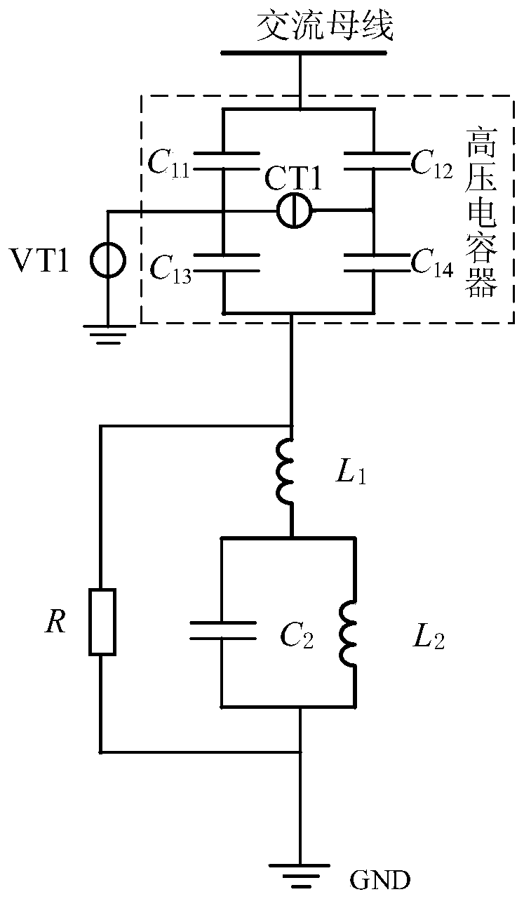 Recognition method of open-circuit fault of high-voltage capacitor of double-tuning AC filter