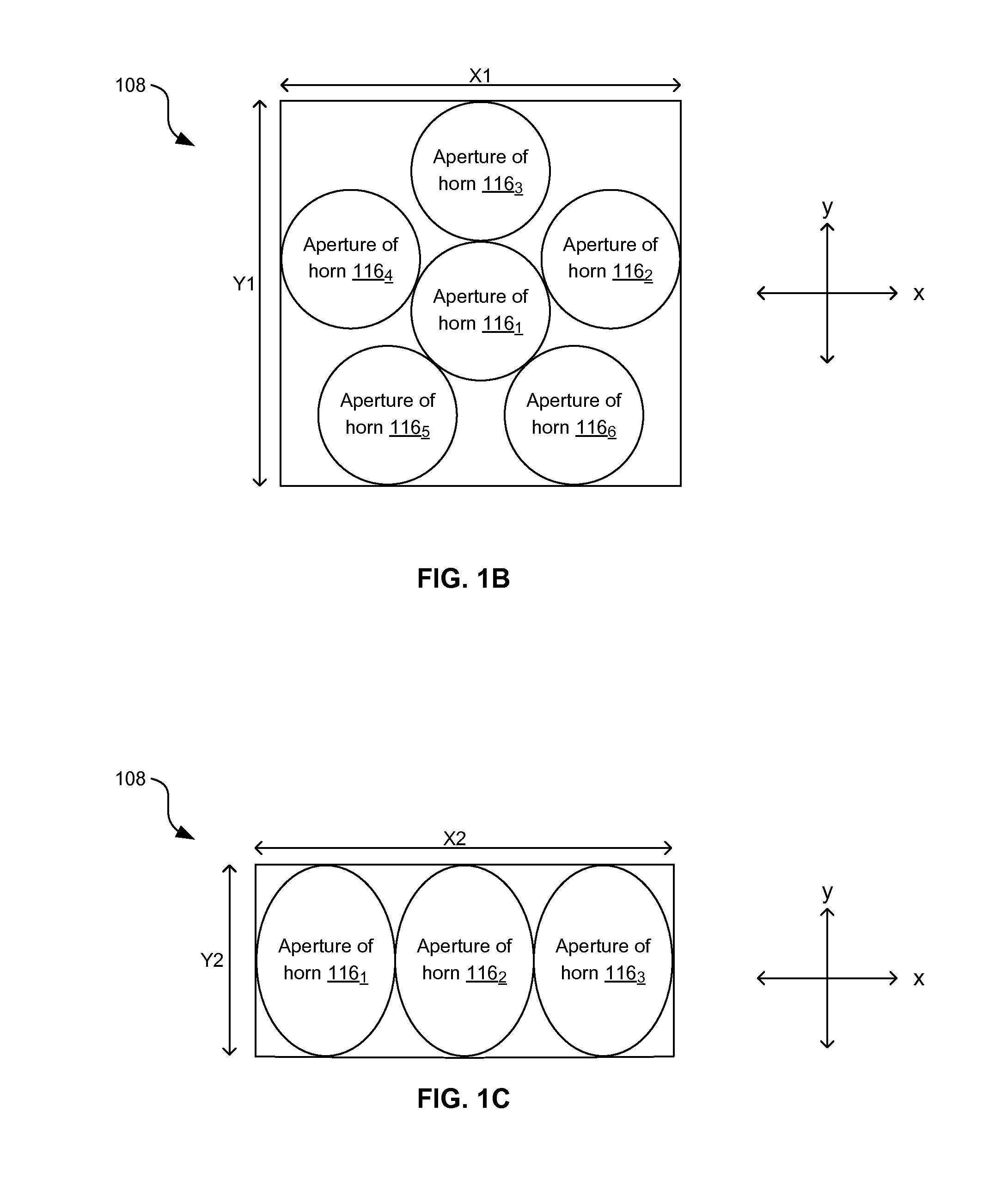 Satellite reception assembly with phased horn array