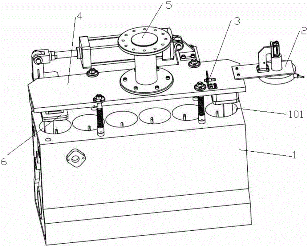 Vision-based robot transfer clamp and system for engine cylinder blocks