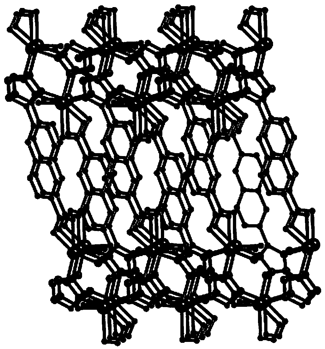 A kind of cadmium salt fluorescent functional coordination material and preparation method thereof