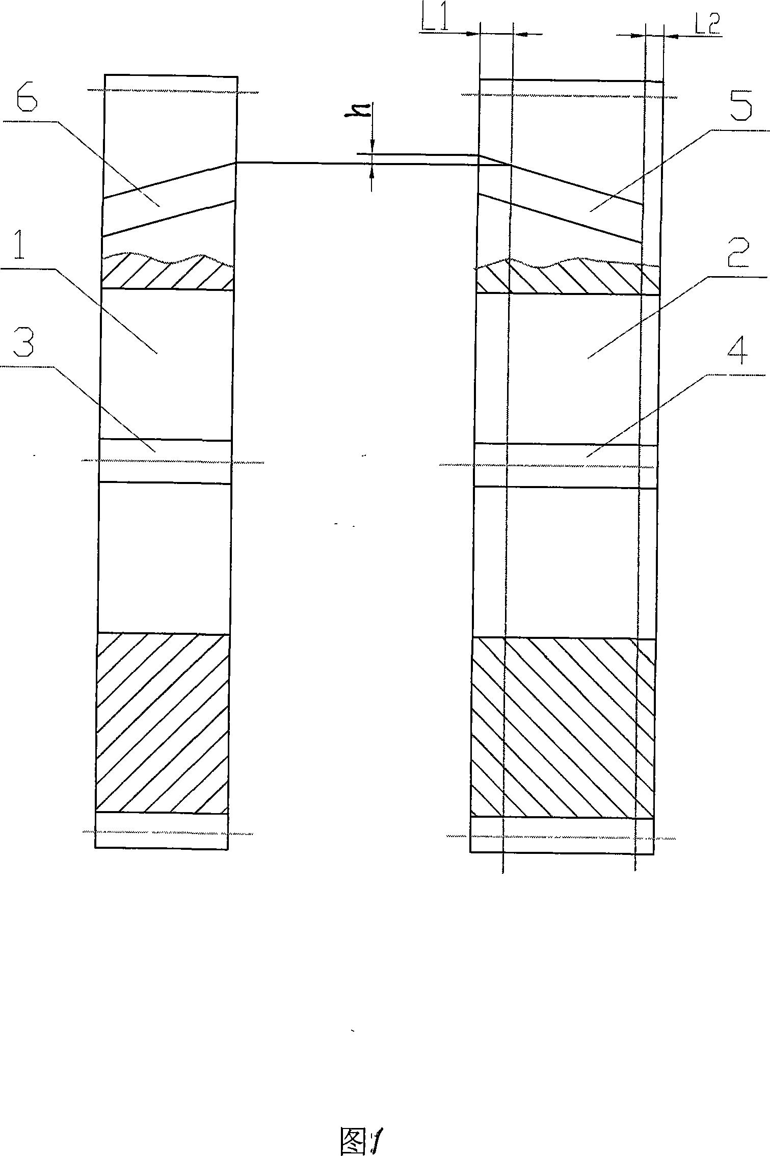 Processing method of high-accuracy herringbone gear without withdrawing groove hard tooth surface