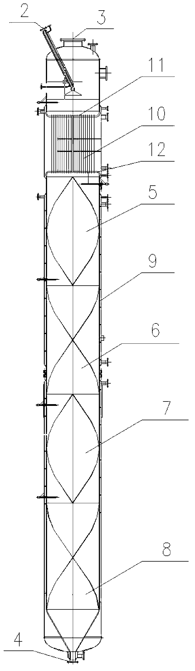 Polyamide polymerization production process and equipment for same