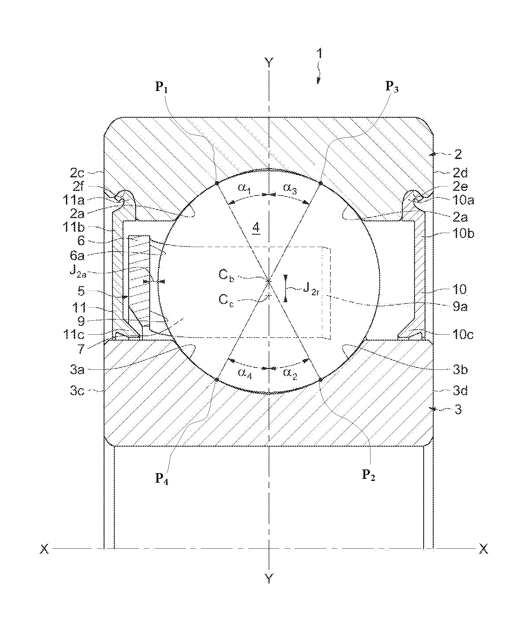 Rolling bearing cage, rolling bearing and electric steering system of a motor vehicle