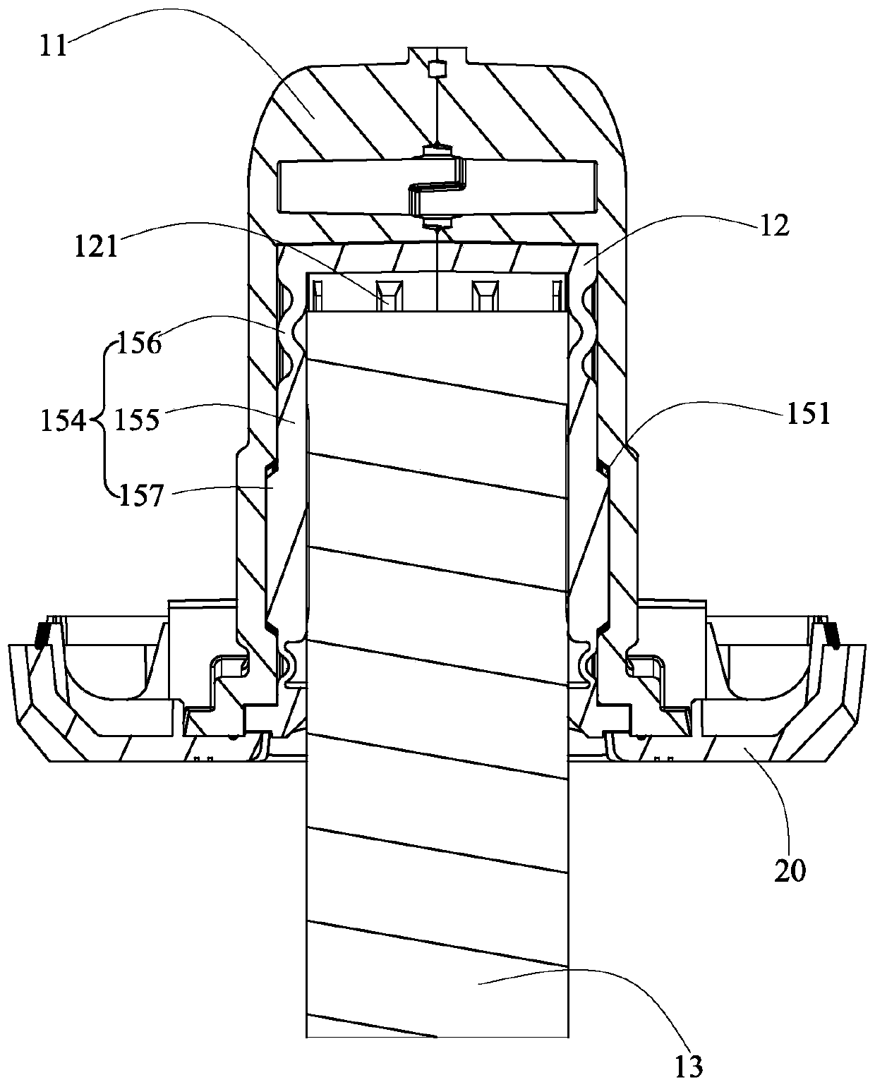 An angle adjustment mechanism and a sound box with the angle adjustment mechanism