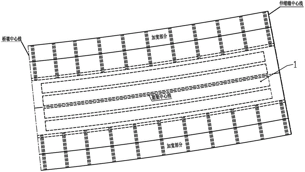 Steel cantilever combined bridge deck slab widening and reconstruction structure and construction method thereof