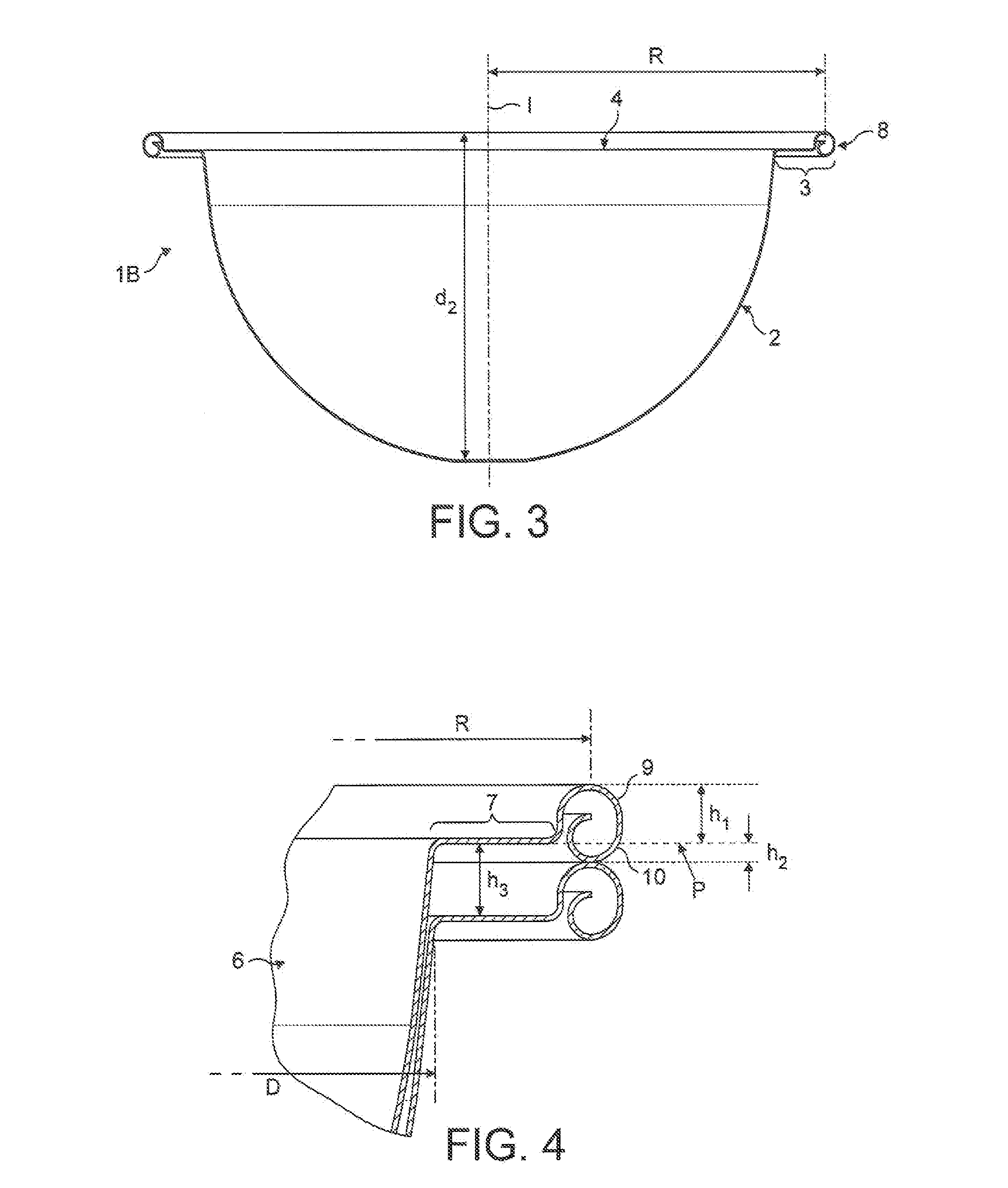 Capsule and system for preparing a beverage by centrifugation in a beverage production device