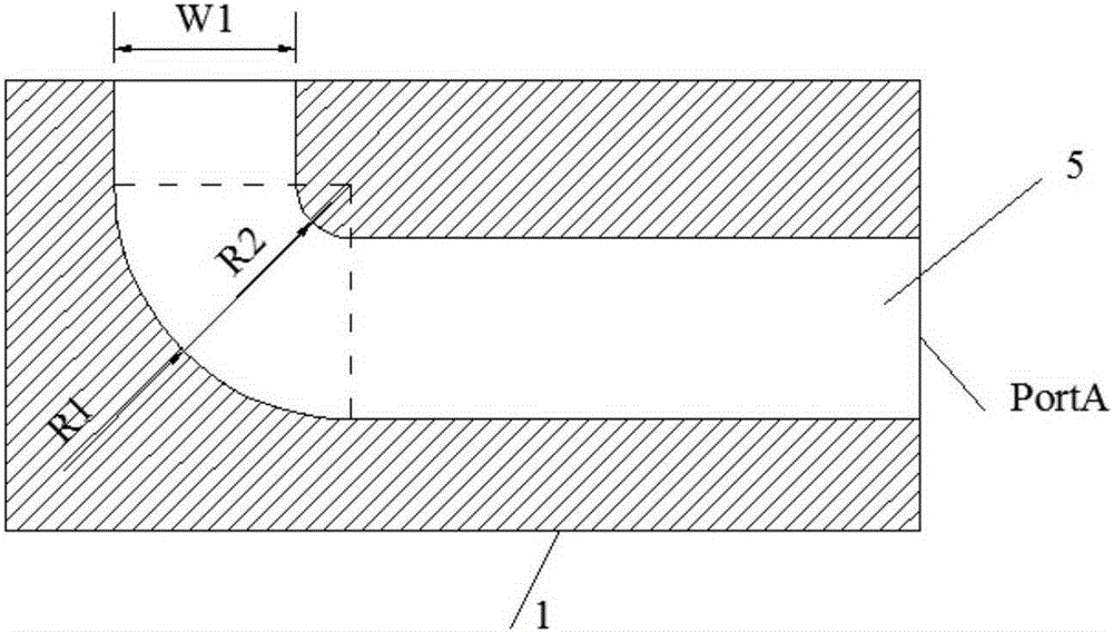 Ribbon electron beam traveling wave tube output structure