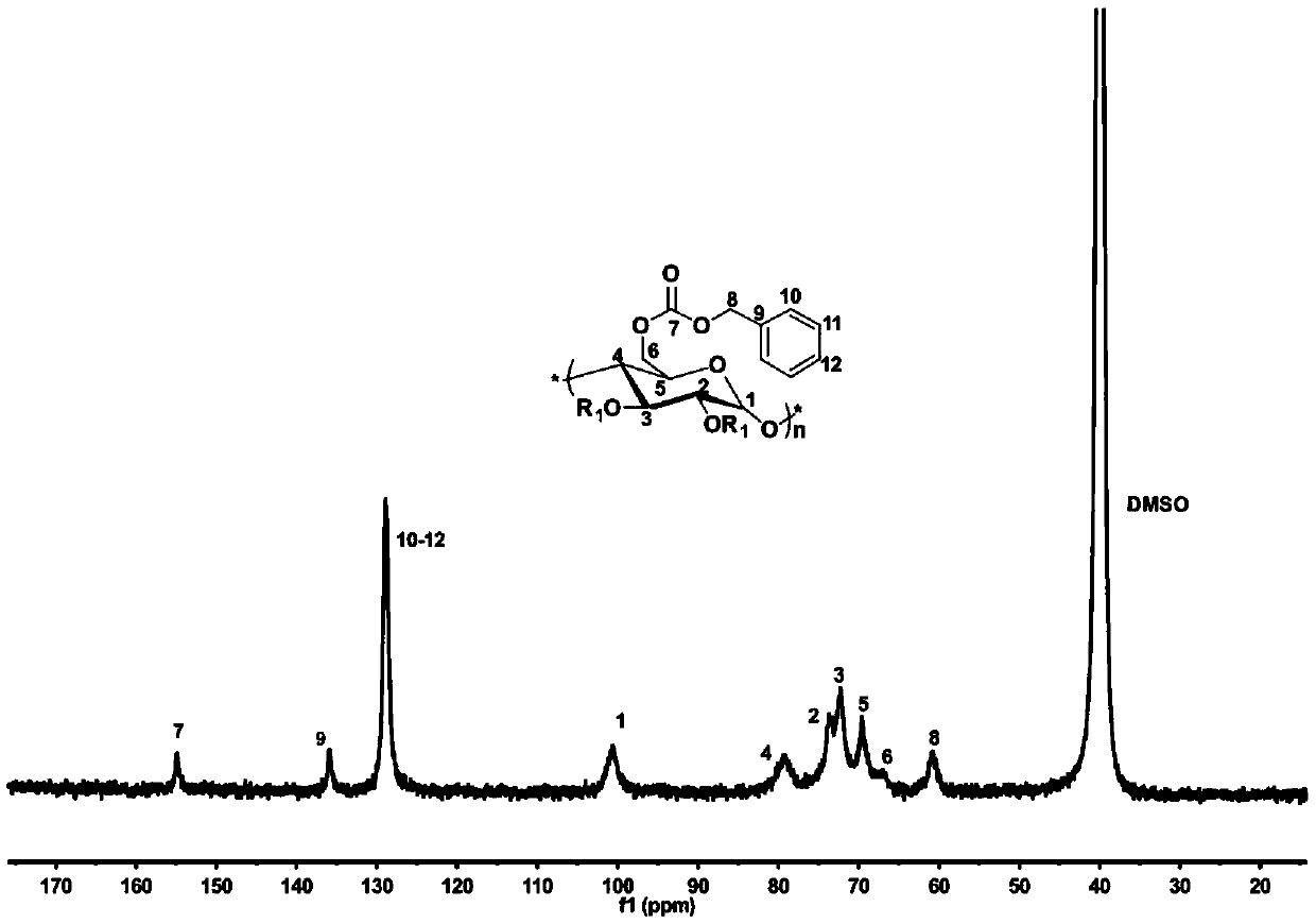 Method for preparing starch carbonic ester by utilizing starch/CO2 and application of starch carbonic ester