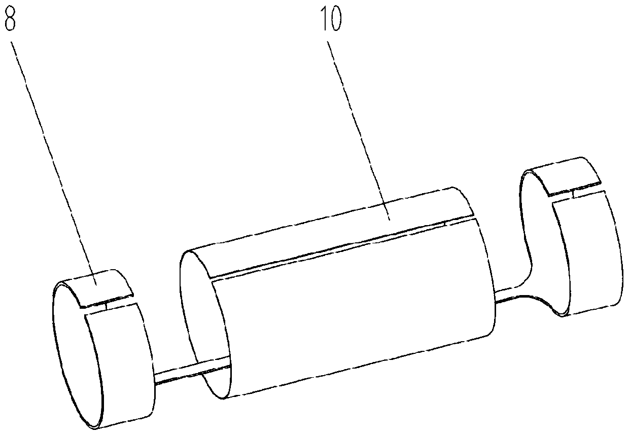 Ultrasonic guided wave transducer that can be built into the inspection pipeline