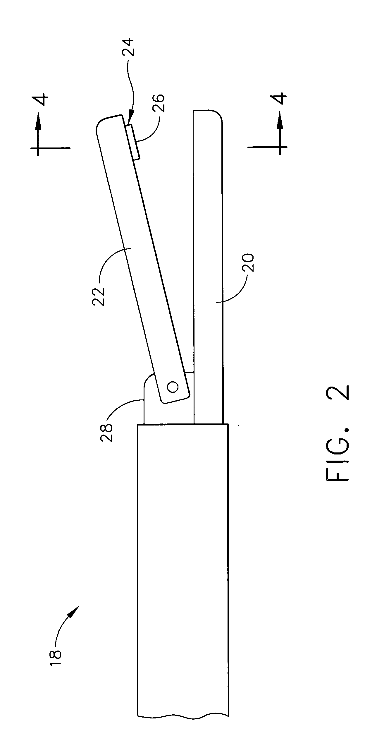 Ultrasonic surgical shears and method for sealing a blood vessel using same