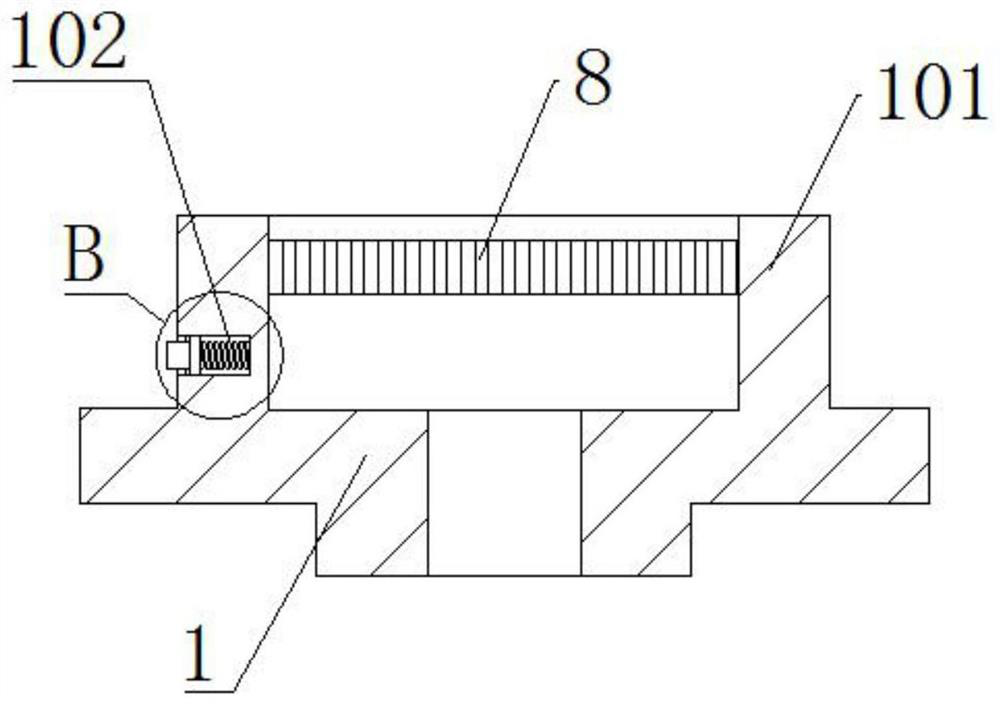 Structure for screw zero limiting, self-locking and adjusting