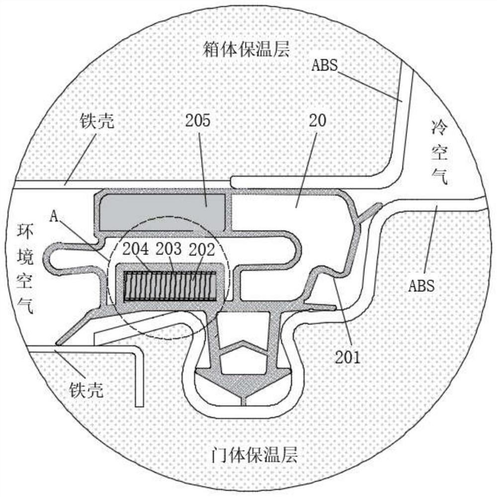 A refrigerator with adjustable sealing strength and its working method