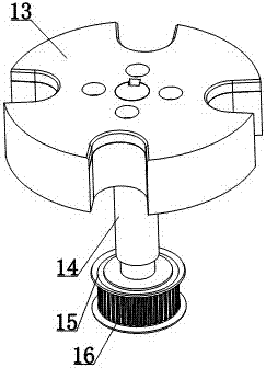 Iron chain winding device for anchor drop of ship body