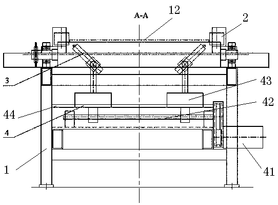 Numerical control production line of U-rib components for bridge beams